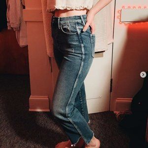 Good American Boot Cut Cropped Jeans